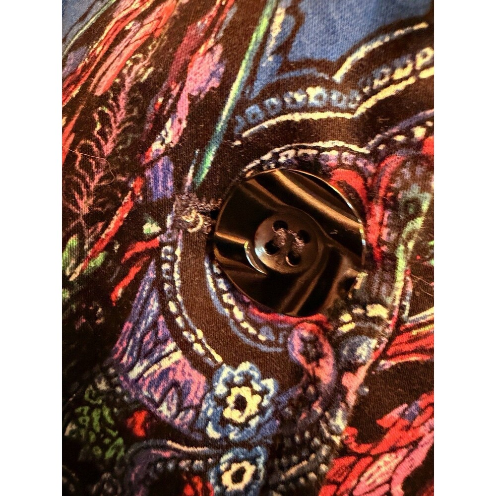 Coldwater Creek Womens Size 12 3 Button Paisley Long Sleeve Cotton Blend Blazer - Picture 5 of 10